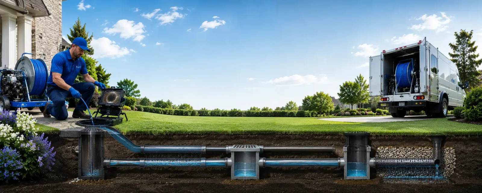 Outdoor drain cleaning information for Pointblank, TX
